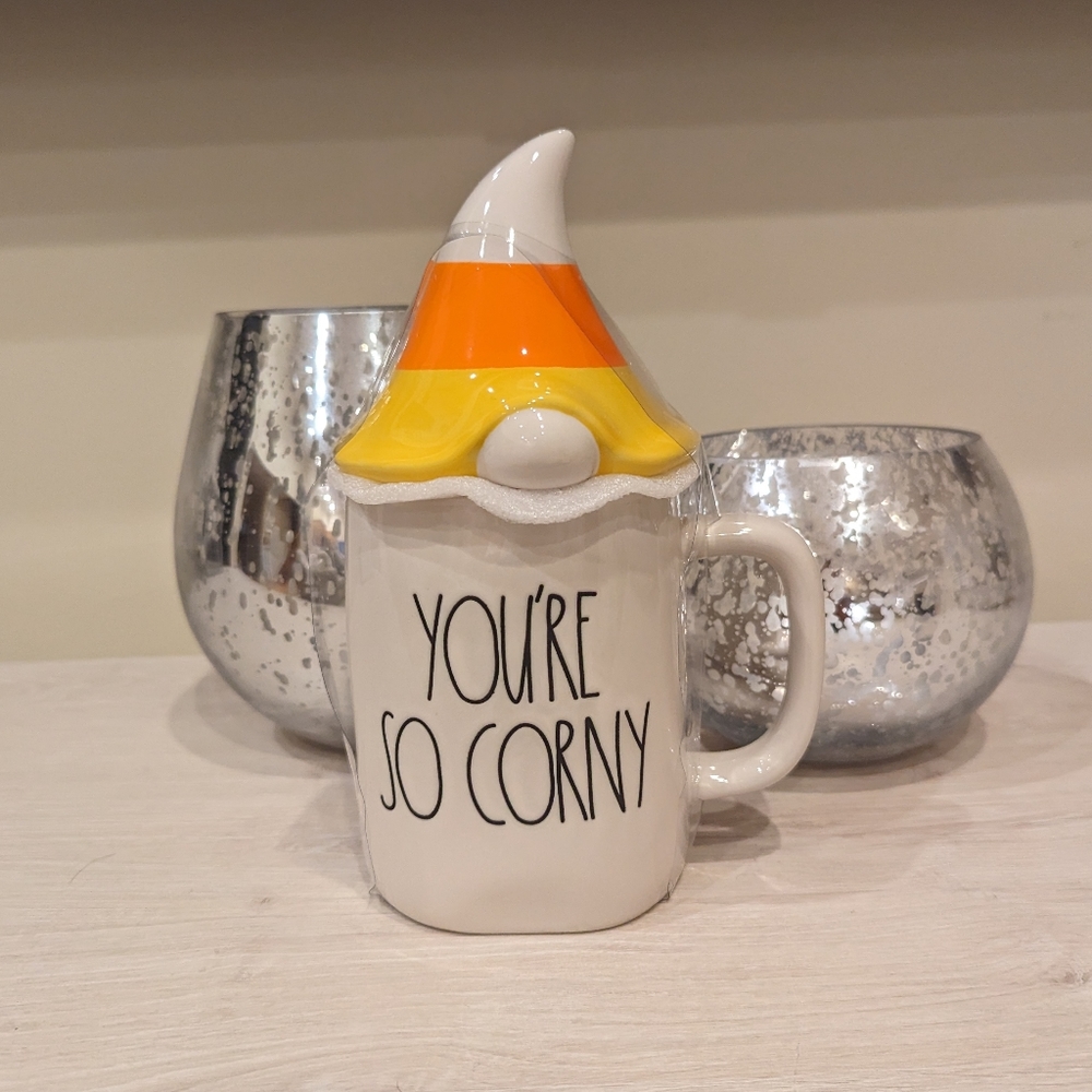 NWT Rae Dunn YOU'RE SO CORNY Mug with Lid